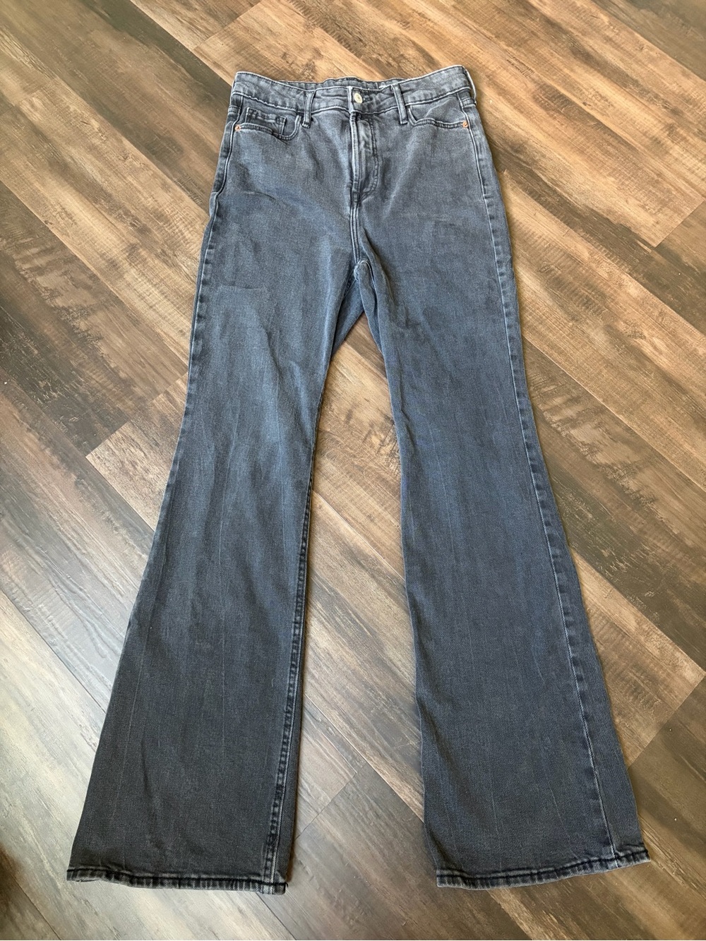 Old Navy Dark black Flare Jeans - High Rise size 4
